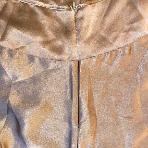 Vintage Classic 100% Silk Skirt in Gold #0774 - Picture 6 of 10